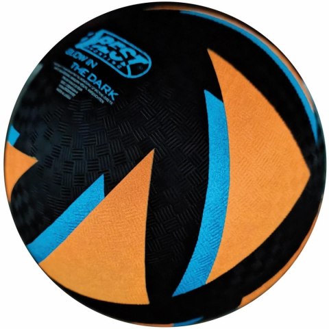 PIŁKA NOŻNA DO GRY BOSO GLOW IN DARK BEST SPORTING POMARAŃCZOWA