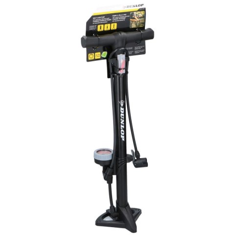 POMPKA WARSZTATOWO - ROWEROWA 160Psi (11Bar) Z MANOMETREM DUNLOP