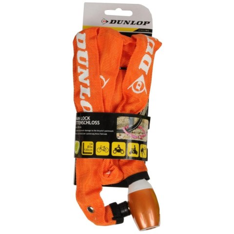ZAPIĘCIE ROWEROWE DUNLOP ŁAŃCUCH NA ZAMEK DŁ.120CM POMARAŃCZOWE
