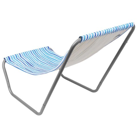 LEŻAK OGRODOWO - PLAŻOWY SKŁADANY I TORBA BLUE LINES