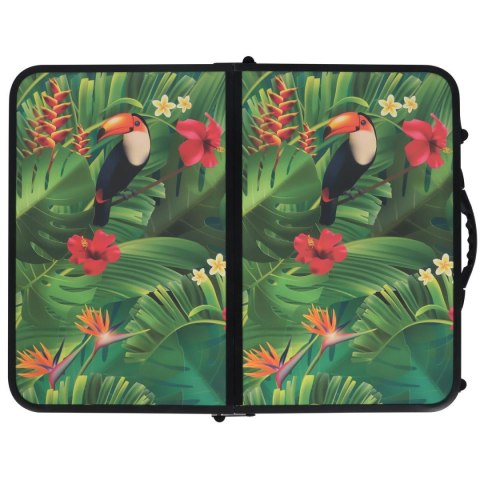 STOLIK TURYSTYCZNY SKŁADANY KEMPINGOWY 60X45X25/56CM FLOWER