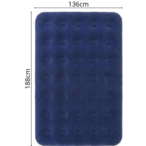 MATERAC FLOKOWANY 2-OSOBOWY 191x137x22CM 20256