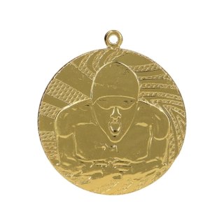 Medal złoty- pływanie - medal stalowy