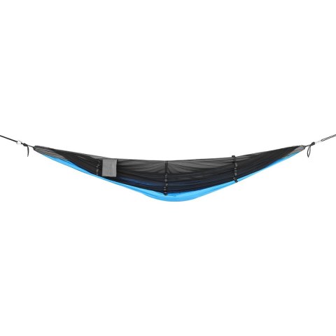 HAMAK TURYSTYCZNY 2 OSOBOWY 270X140CM Z MOSKITIERĄ NIEBIESKI