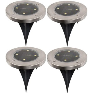 LAMPA SOLARNA 4 LED SMD DO WBICIA W PODŁOŻE KPL.4SZT
