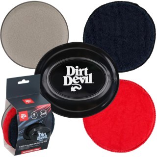GĄBKA DO POLEROWANIA ZESTAW 3 SZT 12,5CM DIRT DEVIL