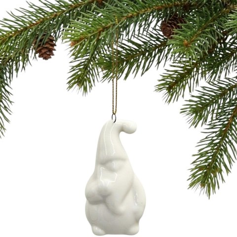 MIKOŁAJ ŚWIĄTECZNY CERAMICZNY BOMBKA 7,8CM 1 szt