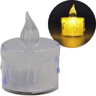 ŚWIECA DEKORACYJNA 3,6x5CM ZDOBIONA LED