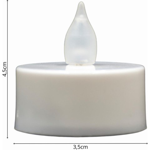 ZESTAW 2 ŚWIECZEK TEA LIGHT LED TIMER BIAŁY