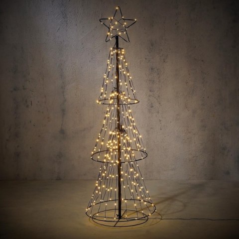 CHOINKA DEKORACYJNA 310 LED CIEPŁY BIAŁY 150 CM LUCA