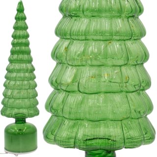 CHOINKA DEKORACYJNA ZIELONA LED 13 KORON CIEPŁY BIAŁY 40CM