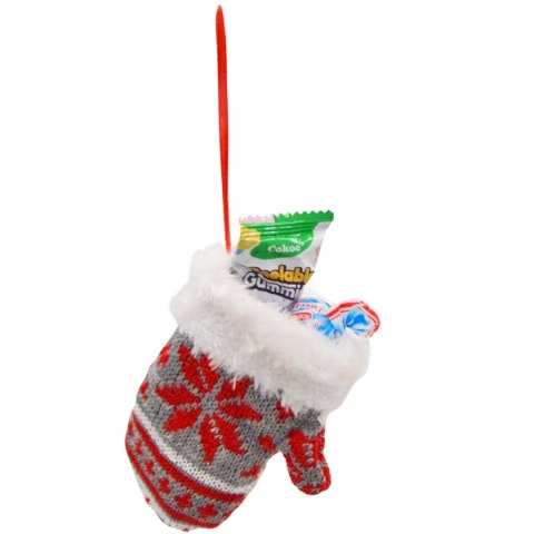 ZAWIESZKA RĘKAWICZKA NA PREZENTY 12CM SZARA