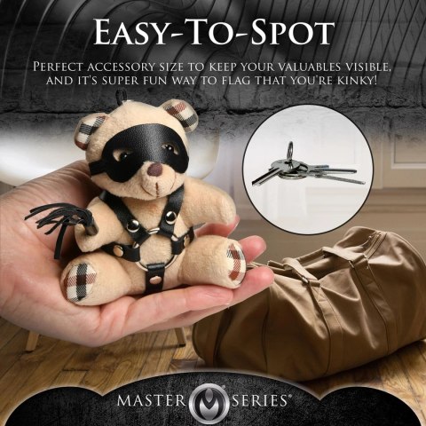 XR Brands Keychain Bear Model BDSM, spalonej pomarańczy, 3,9 cala