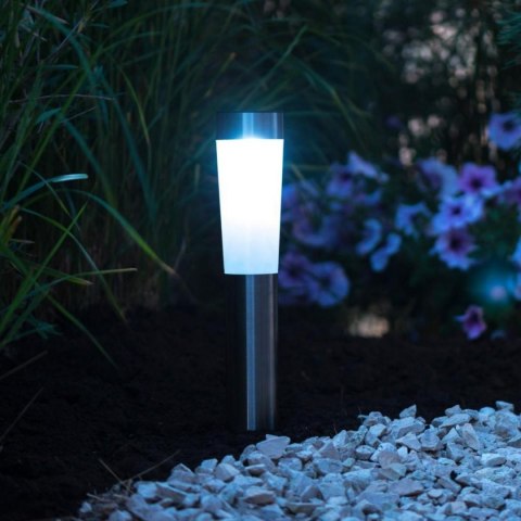 LAMPA SOLARNA 2 LED 56CM INOX GRUNDIG