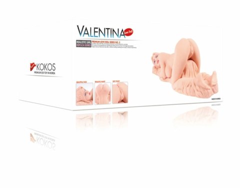 Valentina Model Mega - Anatomiczna maszyna intymna 3-strefowa, miękka