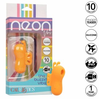 CalExotics Neon Vibes Buzzing Vibe Finger - stymulator palcowy, pomarańczowy, 10 trybow