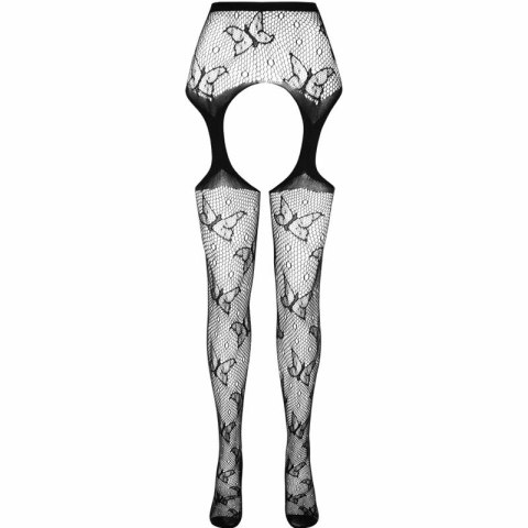 PASSION ECO S001 Bodystocking Czerwony z Recyklingu One Size