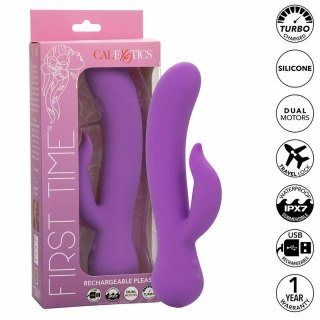 CalExotics First Time Pleaser Fioletowy Akumulatorowy, Wodoodporny