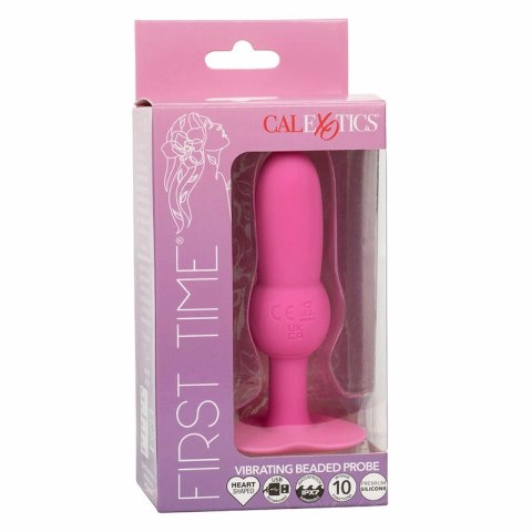 CalExotics First Time Sonda Koralikowa Wibrująca 10 Trybow Rożowa