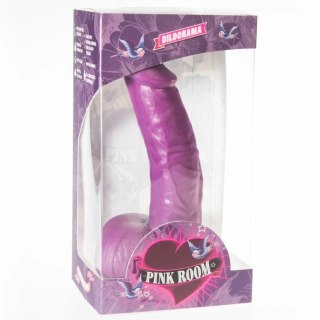 PINK ROOM Connor model anatomiczny fioletowy 16 cm z przyssawką