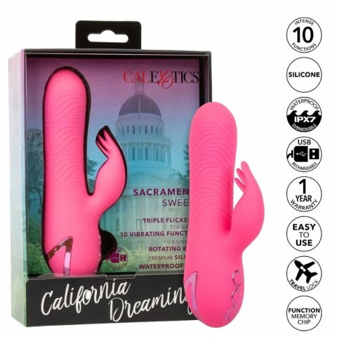 CalExotics Sacramento Sweetie Kalifornijski Wibrator Krolik Rożowy USB