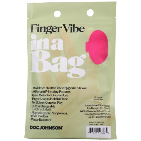 Doc Johnson Pulse Pal Finger Wibrator silikonowy ładowany USB