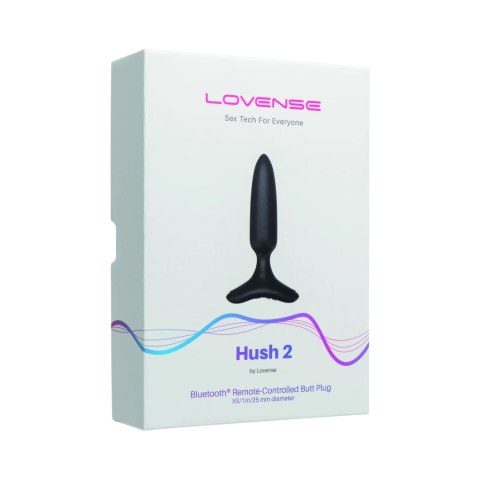 Lovense Hush 2 XS 25 mm - inteligentny korek z systemem Bluetooth