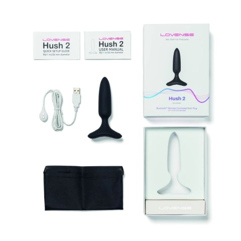 Lovense Hush 2 XS 25 mm - inteligentny korek z systemem Bluetooth