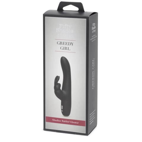 Fifty Shades of Grey Greedy Girl Slimline Rabbit - silikonowy model ładowany USB