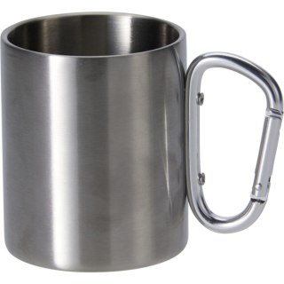 KUBEK TURYSTYCZNY 500ML Z KARABIŃCZYKIEM STAL NIERDZEWNA REDCLIFFS