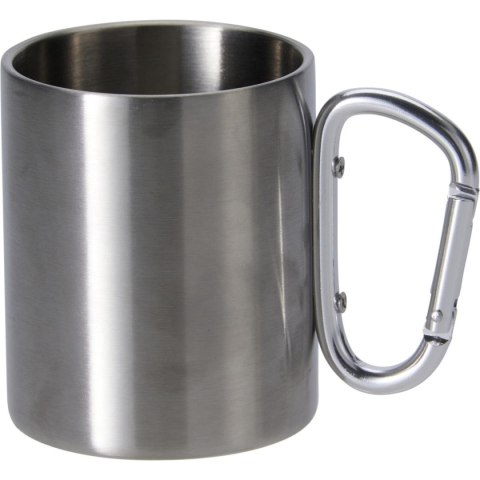 KUBEK TURYSTYCZNY 500ML Z KARABIŃCZYKIEM STAL NIERDZEWNA REDCLIFFS