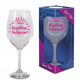 Kieliszek urodzinowy Wszystkiego najlepszego 580ml. GOOD TIME