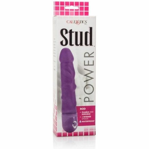 CalExotics Power Stud Pink - model z 3 trybami, długość 17,8 cm
