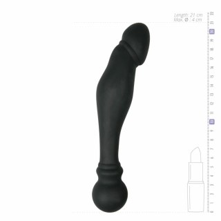 EasyToys Model Pro Comfort - anatomiczny aplikator silikonowy czarny