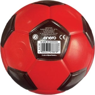 PIŁKA PIANKOWA PU 15CM CZERWONO CZARNA ENERO