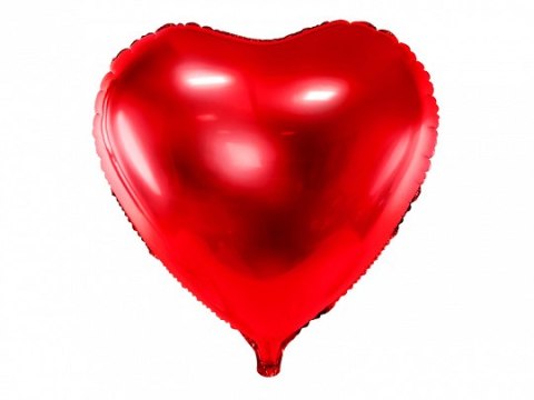 Balon foliowy czerwony Serce 45cm | FB9M-007