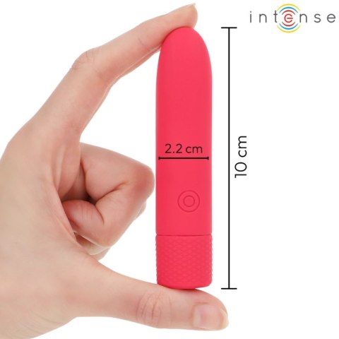 INTENSE SYMONE Wibrująca Kula USB, 8 Trybow, Czerwona, 10x2,2 cm