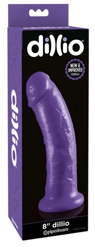 Pipedream Dillio Fioletowy Model Anatomiczny 21,6 cm z Podstawą