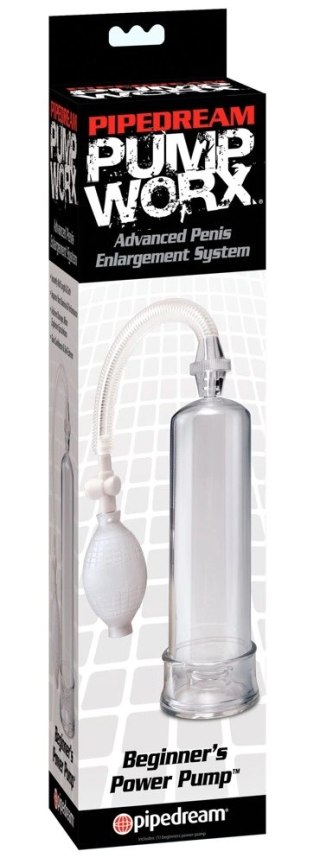 Pipedream Pump Worx Beginner's Przezroczysta Pompa Intymna 19 cm