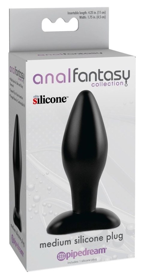 Pipedream Anal Fantasy Korek Stożkowy 12 cm Czarny Silikonowy