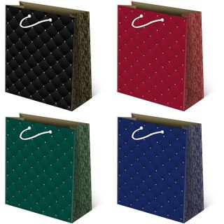 Torebki ozdobne 10szt. T-8 AVANTGARDE set 26 Pikowane 20 x 24 x 11 cm