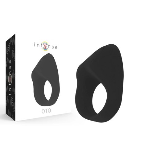 Intense OTO Czarny Pierścień Wibrujący USB, 20 Trybow, Silikon