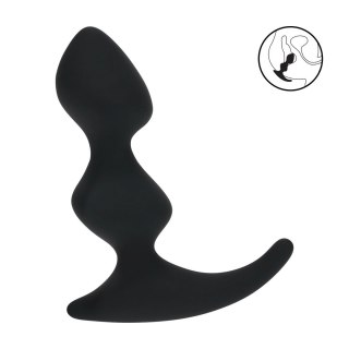 LEVELZ Double Ripple silikonowy masażer anatomiczny czarny