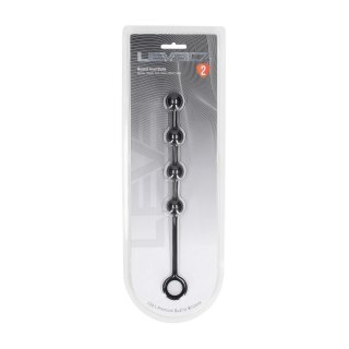 LEVELZ Kule Intymne Silikonowe S 20mm Czarny - Model z Uchwytami