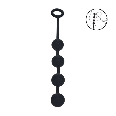 LEVELZ Kule Silikonowe Średnie 30mm Czarny Anatomiczny Model