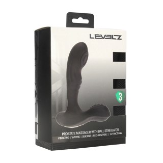 LEVELZ Men Wand Intymny Masażer Prostaty z Funkcją Wibracji Czarny