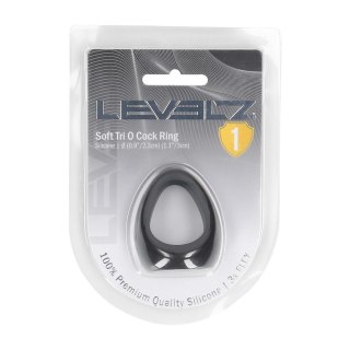 LEVELZ Tri-O Silikonowy Pierścień Model Czarny Potrojny System