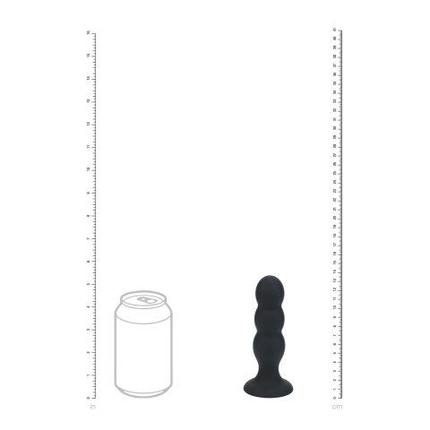 LEVELZ Tri Rattle Plug L Czarny - silikonowy model z systemem drgań