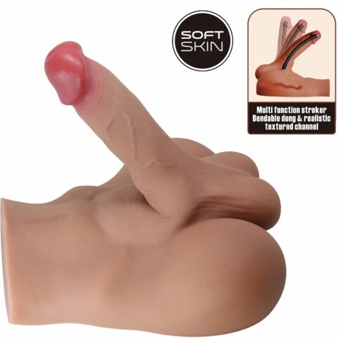 Crazy Bull Rhyne Back model anatomiczny TPE elastyczny 23x21 cm