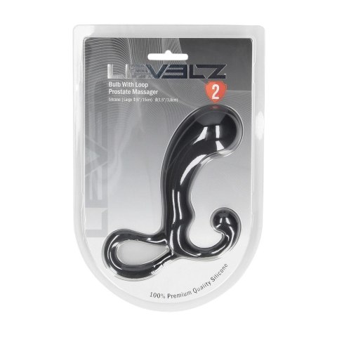 LEVELZ Bulb with Loop silikonowy masażer strefy L czarny